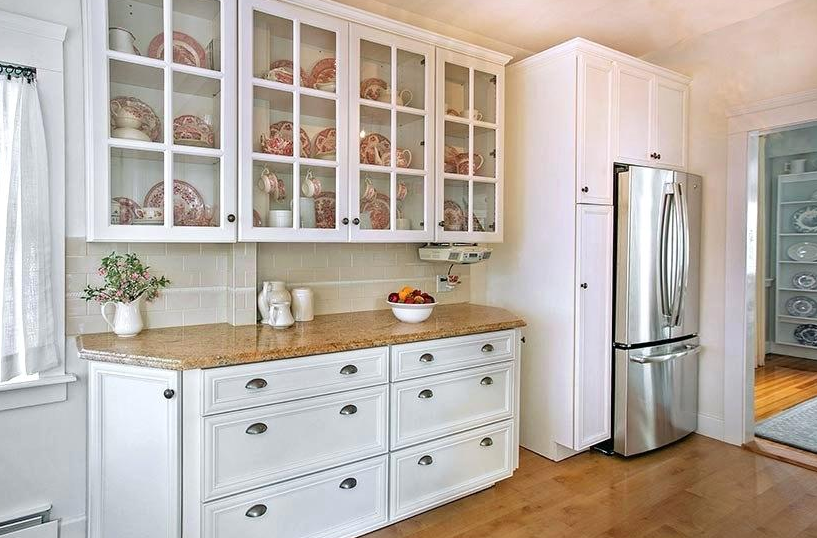 kitchen wall cabinet with glass door india