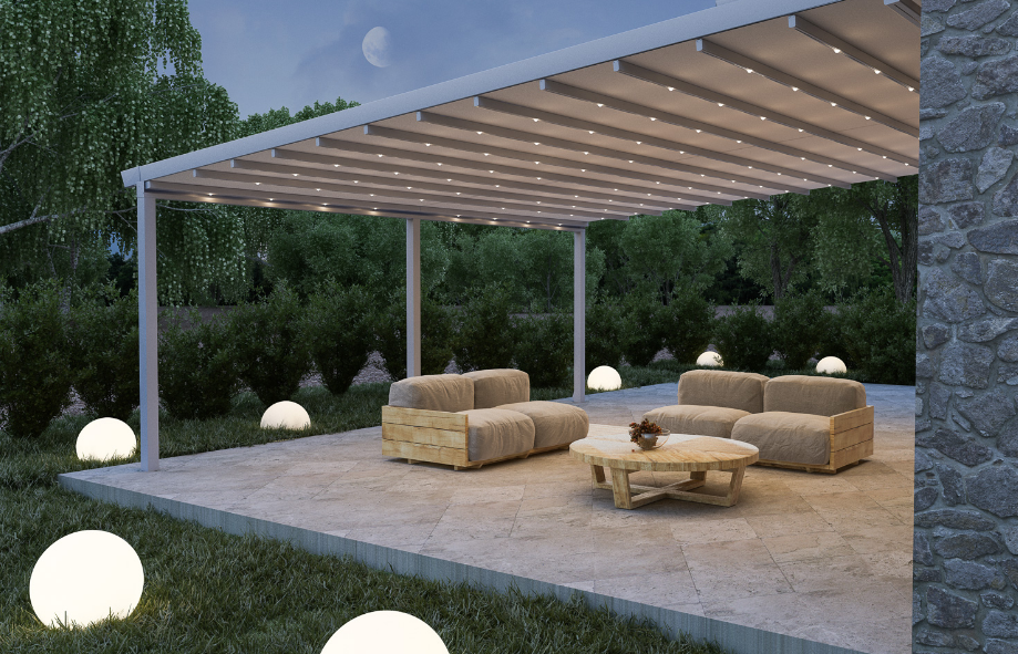 retractable roof for the pergola